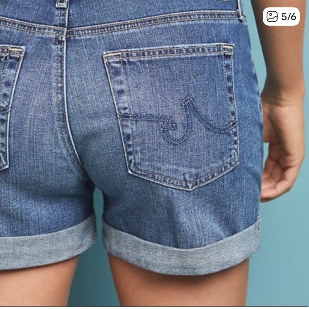 AG The Hailey Ex-Boyfriend Roll Up Jean Shorts - Picture 3 of 9